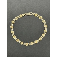 Ladies 9ct Yellow Gold Fancy Link Bracelet