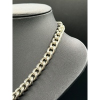 Unisex 925 Sterling Silver Curb Link Necklace