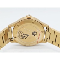 Nixon Sentry Solar Stainless Steel All Gold Black A1346-510-00 Mens Watch