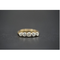 Ladies 18ct Yellow Gold Diamond Band Ring