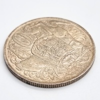 1966 Australia Round 50 Cent Coin Royal Australian Mint 80% Silver