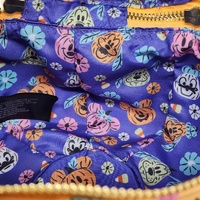 Disney Loungefly Mickey Pumpkin Crossbody Bag WDTB3305 Glow in the Dark