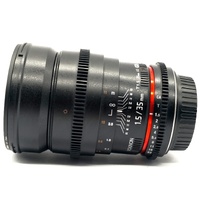 Rokinon 35mm T1.5 Cine AS UMC Lens Manual Focus DSLR Camera Lens for Canon EF