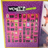1998 Panini WCW nWo Superstars Photocard Collector Album Incomplete Wrestling Card Binder