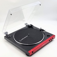 Audio-Technica AT-LP60X Fully Automatic Belt-Drive Stereo Turntable Red 