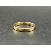 Unisex 10ct Yellow Gold Plain Wedding Band Ring