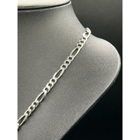 Mens 925 Sterling Silver Figaro Link Necklace