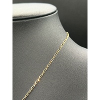 Unisex 9ct Yellow Gold Figaro Link Necklace