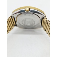 Rado DiaStar Automatic Mens Watch Gold Dial Day Date 648.0413.3 Swiss