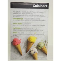 Cuisinart Cool Scoops Plus Frozen Dessert Maker ICE-30BCA 2 Litre