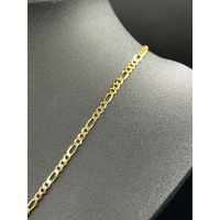Unisex 9ct Yellow Gold Figaro Link Necklace