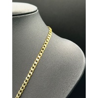 Unisex 9ct Yellow Gold Curb Link Necklace
