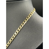 Unisex 9ct Yellow Gold Curb Link Necklace
