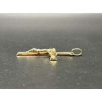  Unisex 9ct Yellow Gold Religious Crucifix Pendant