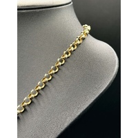Ladies 9ct Yellow Gold Belcher Link Necklace