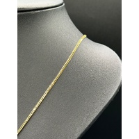 Unisex 18ct Yellow Gold Tight Curb Link Necklace