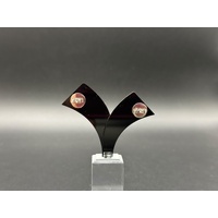 Ladies 18ct White Gold Diamond Stud Earrings