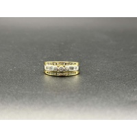 Ladies 18ct Two Tone Gold Diamond Ring