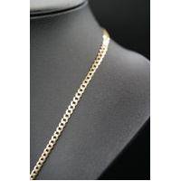 Unisex 9ct Yellow Gold Curb Link Necklace