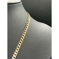 Unisex 9ct Yellow Gold Curb Link Necklace