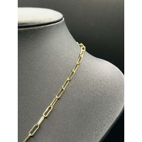 Ladies 18ct Yellow Gold Paperclip Link Necklace