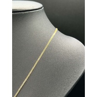 Unisex 18ct Yellow Gold Tight Curb Link Necklace