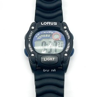 Lorus R2351AX-9 Sports Digital Alarm Chronograph Watch Black Blue With Box