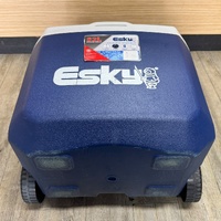 Esky 52L Wheeled Cooler Blue White Ice Box Camping Heavy Duty 1381611