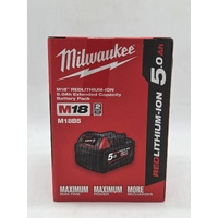 Milwaukee M18 18V RedLithium-Ion 5.0Ah Extended Capacity Battery Pack M18B5