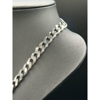Unisex 925 Sterling Silver Curb Link Necklace