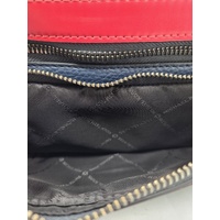 Michael Kors Pebbled Leather Sling Belt Bag Red Navy Blue Bum Bag