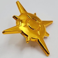 Pokemon Sun Collector's Gold Metal Pin Badge Official Collectible with Display Box