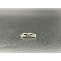 Ladies 18ct White Gold Diamond Crown Ring