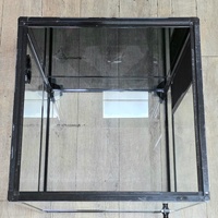 Reptile One Hinged Door Terrarium Locking Bar Key 45x45x60cm Black