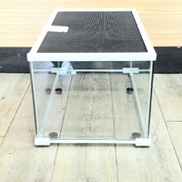 Repti Zoo Reptile Tank Terrarium with Ventilation 50x30x25cm White