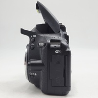 Nikon D5500 24.2MP DSLR Camera Body Only Black Low Shutter 6200 W/ Battery Strap