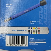 KINCROME K21506 13 Piece Impact Nutsetter Set 100mm Magnetic Hex Driver Bits 1/4" 5/16" 3/8"