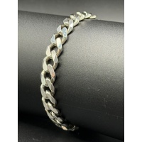 Unisex 925 Sterling Silver Curb Link Bracelet