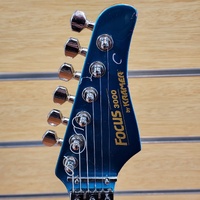 Vintage 1980 Kramer Focus 3000 Electric Guitar Blue 6 String Floyd Rose
