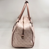 Guess Pink Monogram Duffle Bag Travel Weekender Luggage Carry Strap