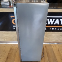 Esatto EUF172S 172L Upright Freezer Single Door Stainless Steel Fridge Look Bar