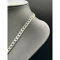 Unisex 925 Sterling Silver Curb Link Necklace