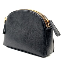 Guess Noelle Double Zip Camera Crossbody Bag Black Gold Hardware