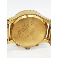 Nixon Simplify The 51-30 Chrono All Gold Stainless Steel Mens Watch
