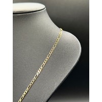  Unisex 9ct Yellow Gold Figaro Link Necklace