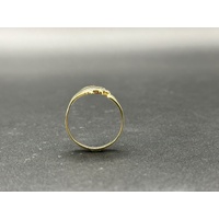 Ladies 9ct Yellow Gold Cubic Zirconia Ring