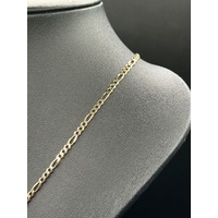 Unisex 9ct Yellow Gold Figaro Link Necklace