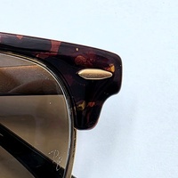 Ray-Ban RB3716 9008/51 Clubmaster Metal Havana Brown Gradient Sunglasses 51mm