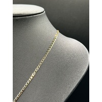 Unisex 9ct Yellow Gold Curb Link Necklace