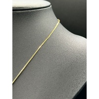Ladies 18ct Yellow Gold Snake Link Chain with Diamond Pendant